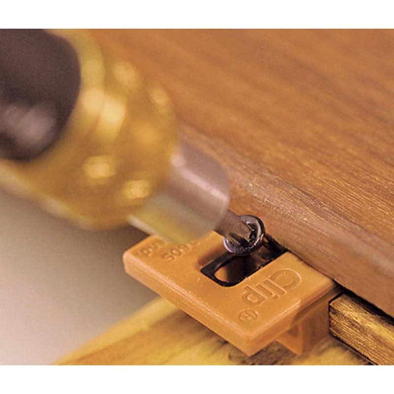ExtremeKD Ipe Clip Hidden Deck Fastener Kit, (525 pcs), Brown